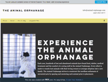 Tablet Screenshot of animal-orphanage.com